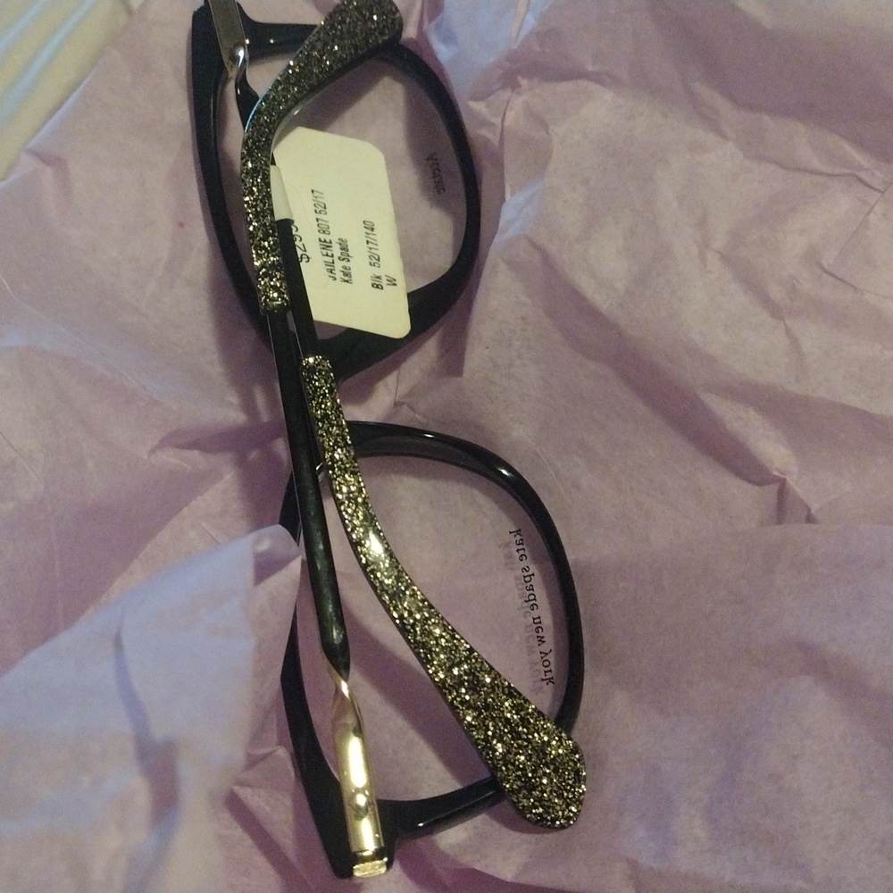NWT Kate Spade glasses, Jailene black silver - Picture 7 of 7